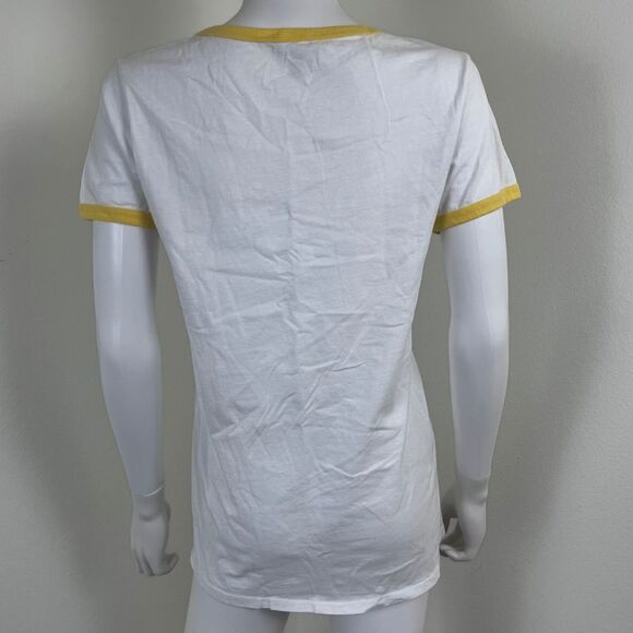 Kappa Delta Women Size L Ringer Graphic Cotton Novelty Pullover Short Sleeve Top - Picture 12 of 13